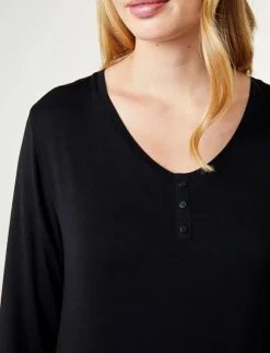 Kvinnor CCDK Copenhagen Pyjamas & Loungewear|Jacqueline Longsleeved Dress - Nattlinnen
