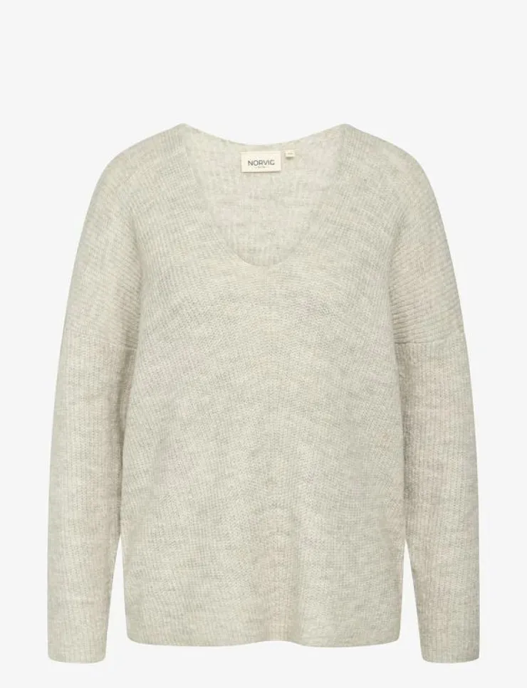 NORVIG Jane V-neck Pullover - Stickat|Kvinnor Stickat