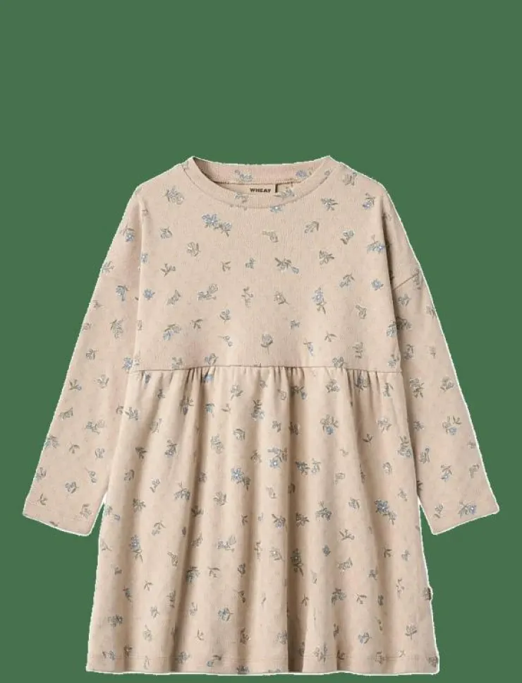 Barn Wheat Klänningar & Kjolar|jersey Dress L/S Emmy - Långärmade vardagsklänningar