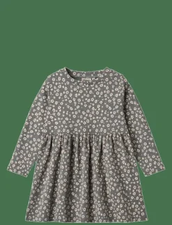 Barn Wheat Klänningar & Kjolar|Jersey Dress L/S Sessa - Långärmade vardagsklänningar
