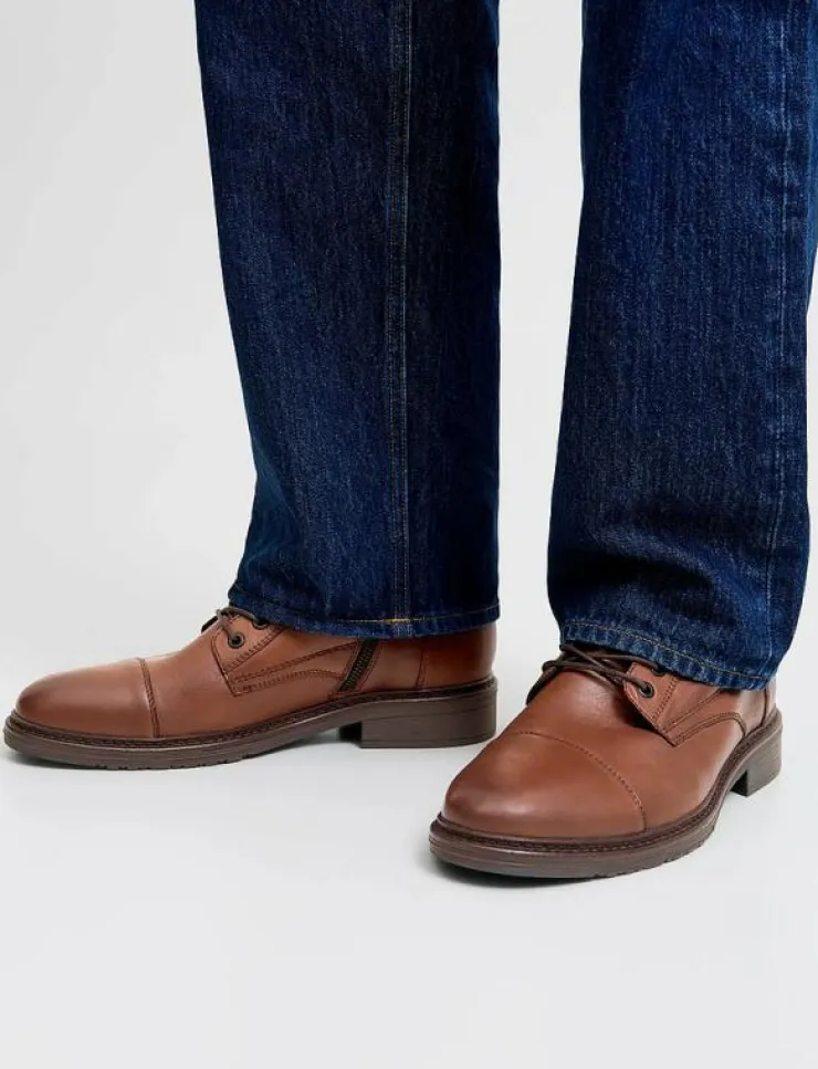 Jack & Jones Kängor|JFWWENTWORTH LEATHER BOOT LN - Kängor med snörning