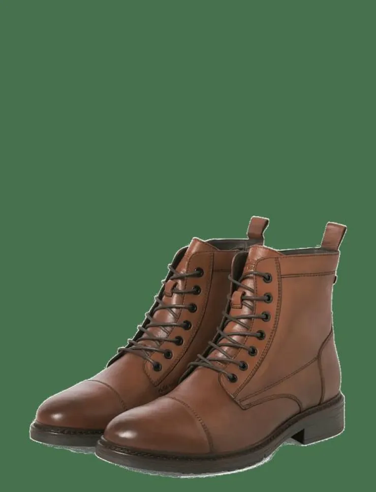 Jack & Jones Kängor|JFWWENTWORTH LEATHER BOOT LN - Kängor med snörning