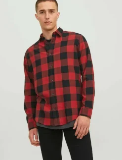 Jack & Jones Skjortor|JJEGINGHAM TWILL SHIRT L/S NOOS - Rutiga skjortor