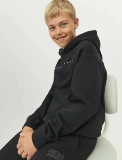 Barn Jack & Jones Överdelar|JJESTAR JJ SWEAT HOOD NOOS JNR - Huvtröjor