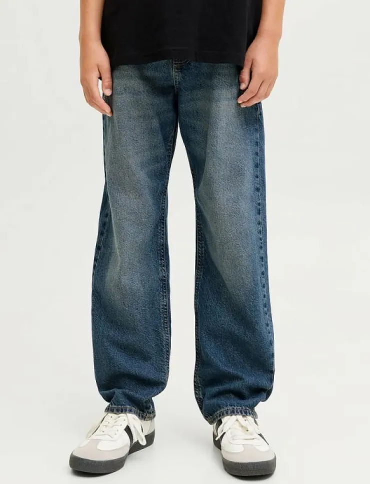 Barn Jack & Jones Basplagg|Nederdelar|JJICHRIS JJORIGINAL SQ 080 LN JNR - Loose jeans