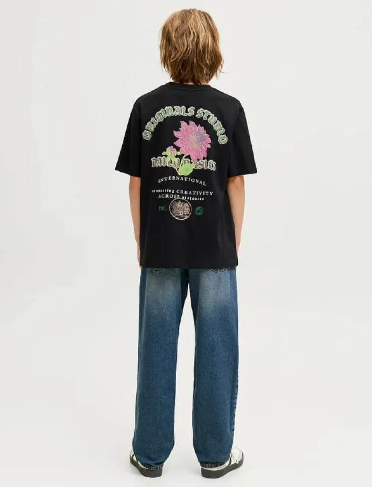 Barn Jack & Jones Basplagg|Nederdelar|JJICHRIS JJORIGINAL SQ 080 LN JNR - Loose jeans
