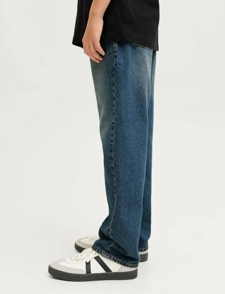 Barn Jack & Jones Basplagg|Nederdelar|JJICHRIS JJORIGINAL SQ 080 LN JNR - Loose jeans