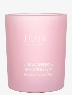 JOIK Home & SPA Scented Candle Strawberry & sparkling wine - Doftljus|Kvinnor Bastu & Spa|Ljus