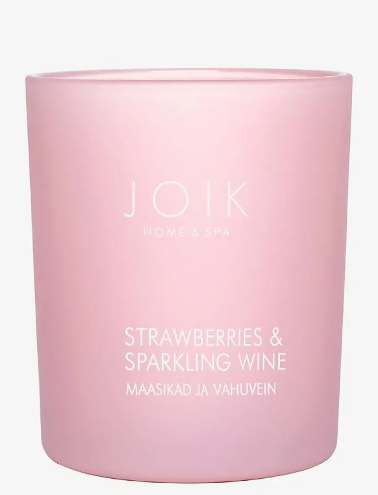JOIK Home & SPA Scented Candle Strawberry & sparkling wine - Doftljus|Kvinnor Bastu & Spa|Ljus