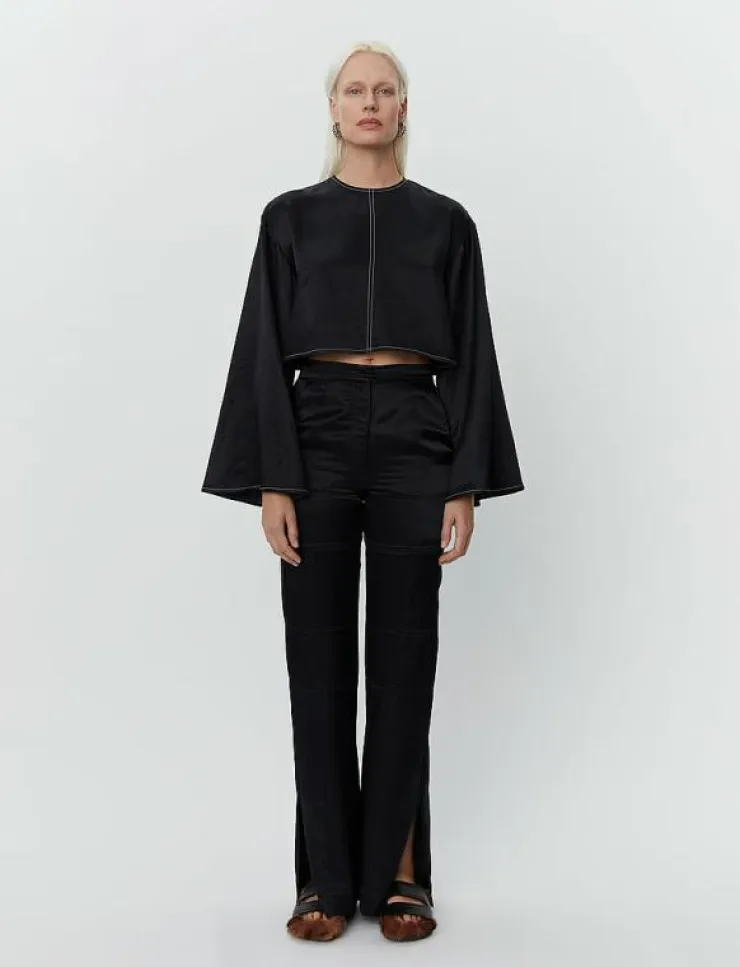 Day Birger et Mikkelsen Jonas - High Shine Blend RD - Vida byxor|Kvinnor Byxor