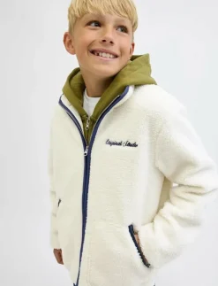 Barn Jack & Jones Fleecekläder|JORNORREBRO TEDDY JACKET JNR - Jackor