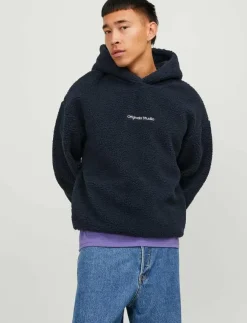 Jack & Jones Kläder|Sweatshirts & Huvtröjor|JORVESTERBRO TEDDY SWEAT HOOD SN - Mellanlager