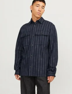 Jack & Jones Overshirts|JPRCCRAYMOND SPRING STRIPE OVERSHIRT SN - Jackor & rockar