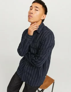 Jack & Jones Overshirts|JPRCCRAYMOND SPRING STRIPE OVERSHIRT SN - Jackor & rockar