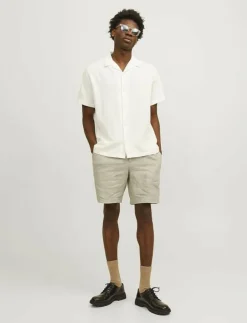Jack & Jones JPSTBILL LAWRENCE LINEN SHORTS MID SN - Linneshorts| Shorts
