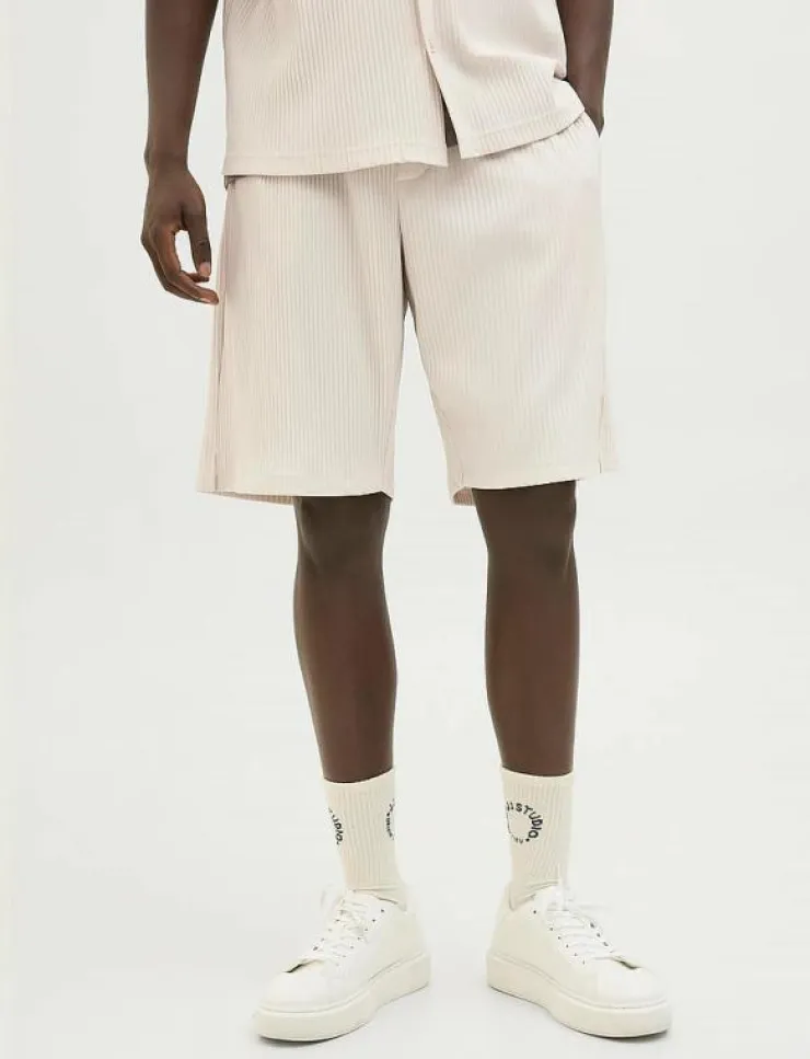 Jack & Jones JPSTKARL INTERLUDE PLISSE SHORTS MID - Shorts| Shorts