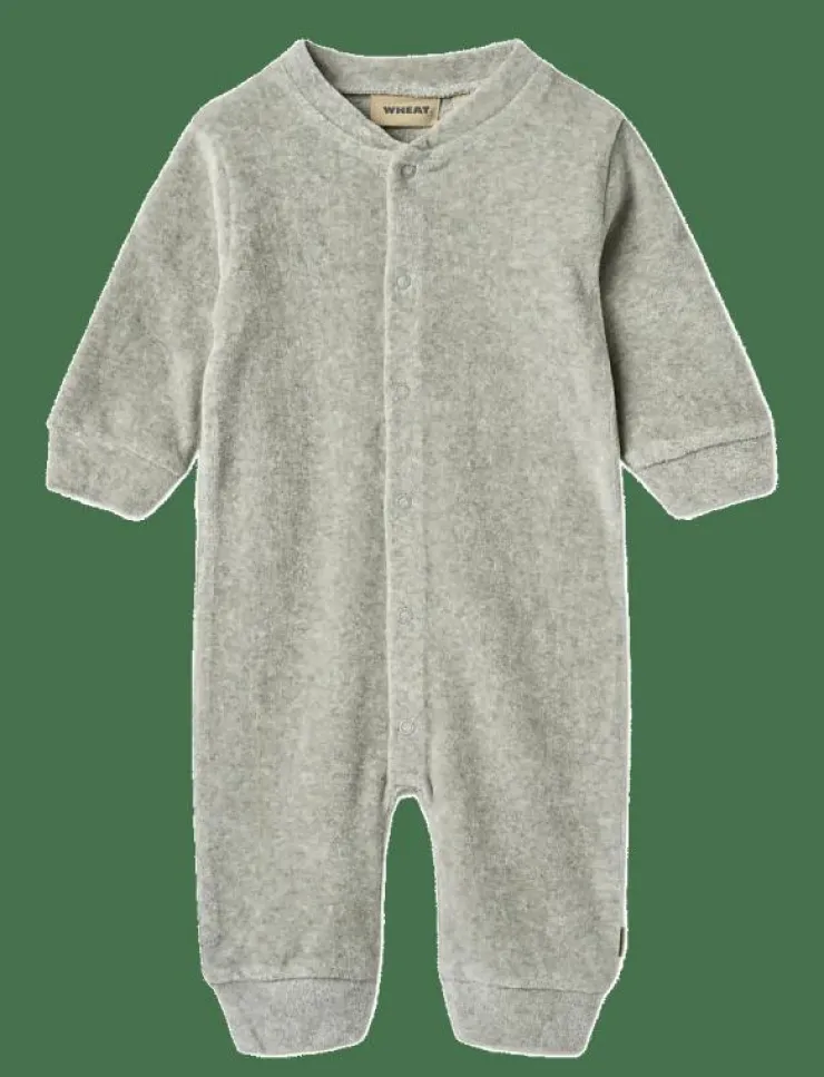 Barn Wheat Bodysuits|Jumpsuit L/S Avery - Långärmad bodysuit