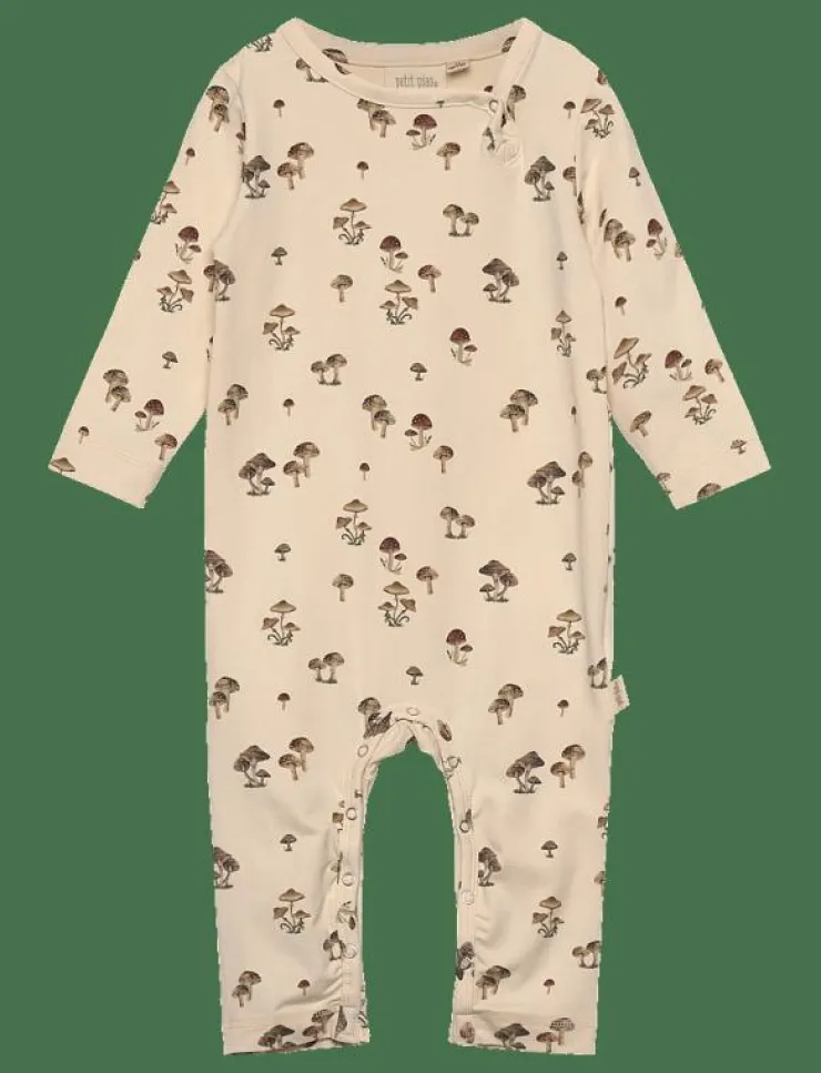 Barn Petit Piao Bodysuits|Jumpsuit L/S Printed - Långärmad bodysuit