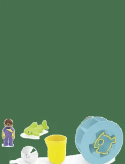 Barn PLAYMOBIL Playmobil Leksaker|JUNIOR Aqua Water Wheel with Baby Shark - 71688 - 1.2.3 Aqua