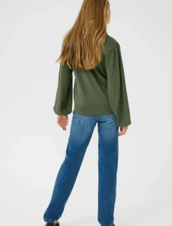 Kvinnor Kaffe Plus Size & Curvy|Stickat|KAlone Pointelle Pullover - Stickat