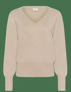 Kaffe KAlone v-neck Pullover - Stickat|Kvinnor Kläder