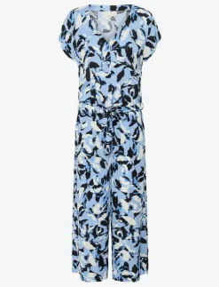 Kvinnor Kaffe Jumpsuits|KAmira Plain Weave Jumpsuit Printed - Jumpsuits