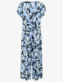 Kvinnor Kaffe Jumpsuits|KAmira Plain Weave Jumpsuit Printed - Jumpsuits