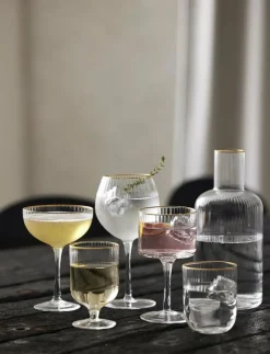 Lyngby Glas Kannor & Karaffer|Karaff palermo gold 1,5 liter - Vattenkaraffer & Vattenkannor