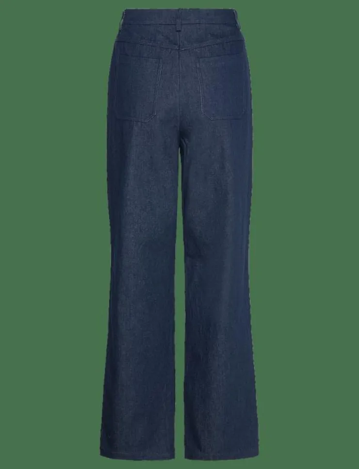 Malina Kendra High waisted rhinestone Jeans - Vida byxor|Kvinnor Denimkläder