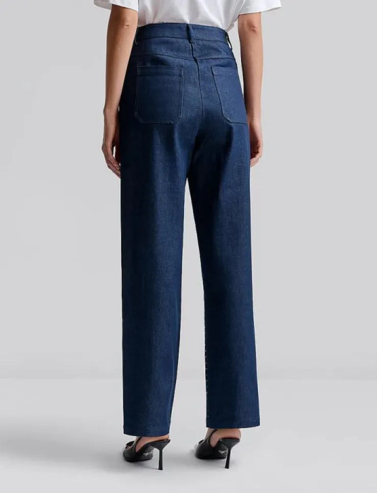 Malina Kendra High waisted rhinestone Jeans - Vida byxor|Kvinnor Denimkläder