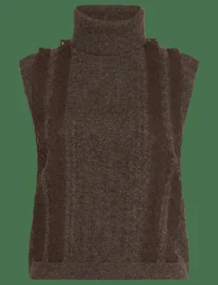 Kvinnor French Connection Västar|KEZIA SLVLSS JUMPER - Stickade västar