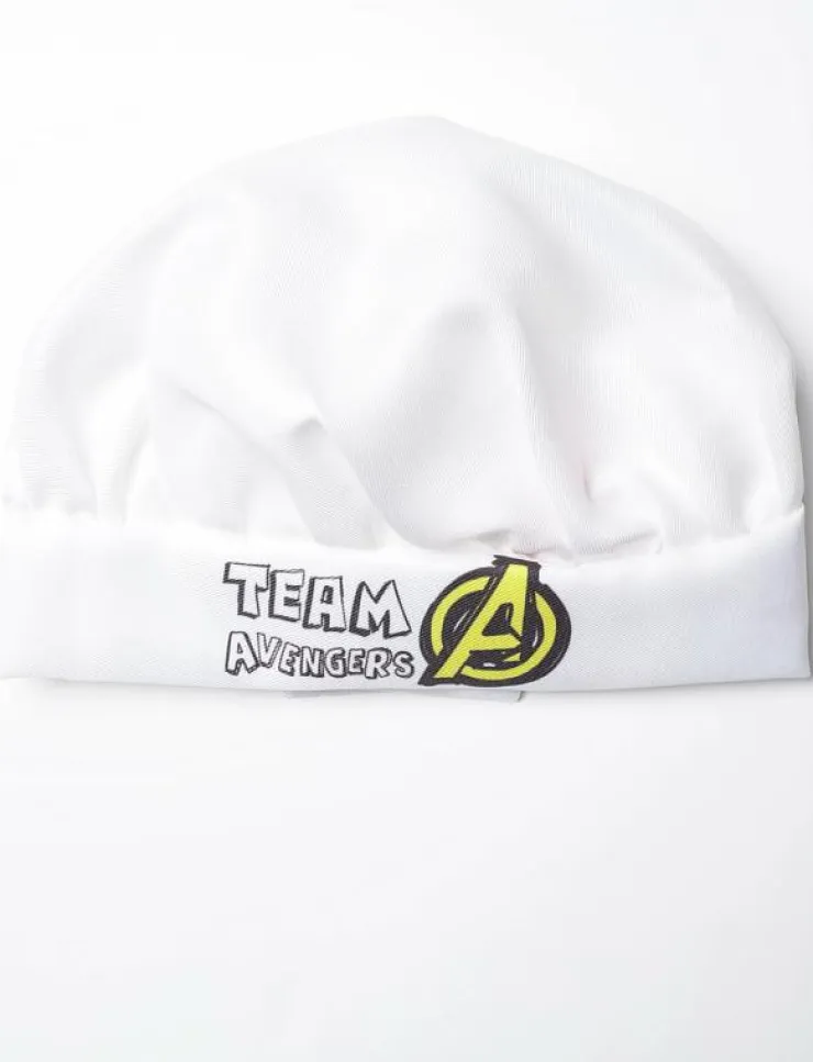 BrandMac Kids Apron + hat - Avengers 001 - Förkläde|Barn Matdags|Matdags