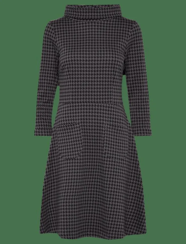 Jumperfabriken Kim Houndstooth Dress - Midiklänningar|Kvinnor Klänningar
