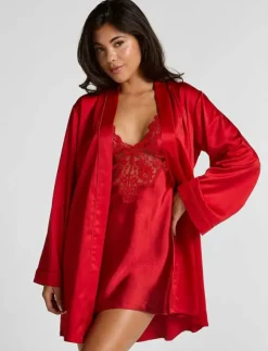 Kvinnor Hunkemöller Morgonrockar|Morgonrockar|KIMONO SATIN - Morgonrock