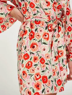 Hunkemöller Kimono Satin Funky Floral - Kimonos|Kvinnor Kimonos