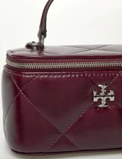 Kvinnor Tory Burch Necessärer|Kira Diamond Quilt Distressed Vanity Case - Necessärer