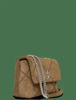 Kvinnor Tory Burch Crossbody Bags|Axelremsväskor|Kira Diamond Quilt Suede Small Convertible Shoulder Bag - Crossbody Bags