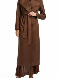 Kvinnor Bardot Jackor & Kappor|KIRA VEGAN SUEDE TRENCH COAT - Trenchcoats