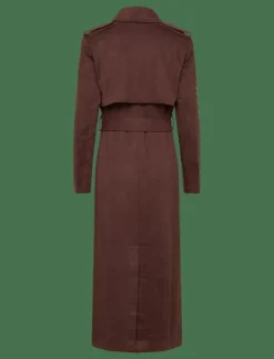 Kvinnor Bardot Jackor & Kappor|KIRA VEGAN SUEDE TRENCH COAT - Trenchcoats