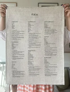 Kunskapstavlan® Kökshandduk Fika - Kökshanddukar| Kökstextilier|Textilier
