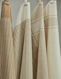 Noble House Kökstextilier|Textilier|KÖKSHANDDUK RONJA GRS BEIGE RAND 50x70 - Kökshanddukar