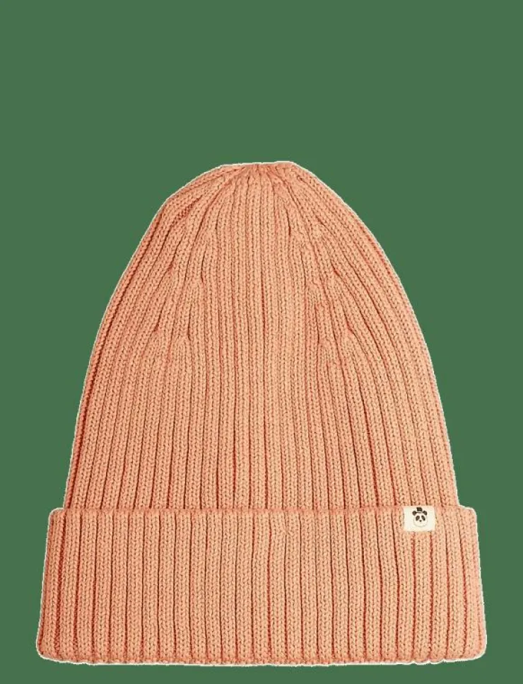 Mini Rodini Knitted rib fold up hat - Mössor|Barn Mössor