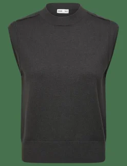 Mango Knitted waistcoat with seam detail - Stickade västar|Kvinnor Västar