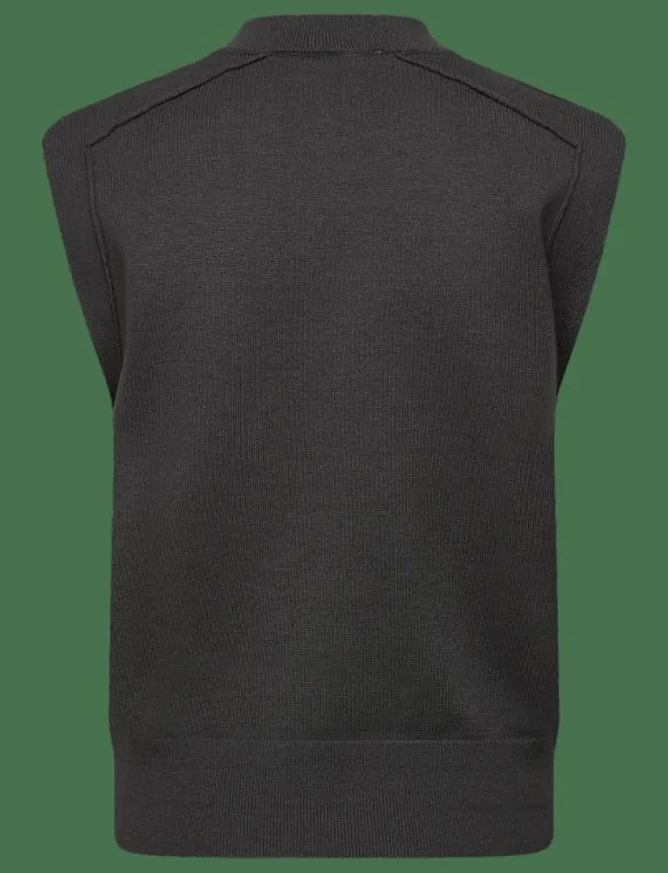 Mango Knitted waistcoat with seam detail - Stickade västar|Kvinnor Västar
