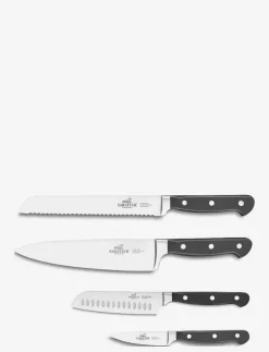 Lion Sabatier Knivset Pluton 4 delar Stål/Svart - Knivset| Köksknivar & Knivtillbehör