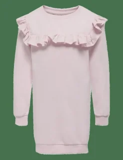 Kids Only KOGOFELIA L/S FRILL DRESS BO SWT - Långärmade vardagsklänningar|Barn Klänningar & Kjolar