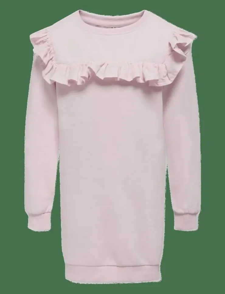 Kids Only KOGOFELIA L/S FRILL DRESS BO SWT - Långärmade vardagsklänningar|Barn Klänningar & Kjolar