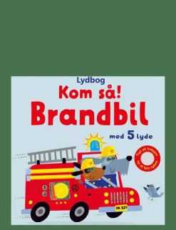 Barn GLOBE Barnböcker|Kom så, brandbil! - med 5 lyde - Pedagogisk barnbok