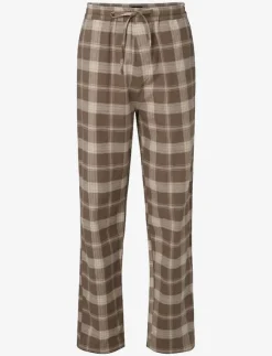 Lexington Home Konrad Organic Cotton Checked Flannel Pajama Pants - Nederdelar| Pyjamas