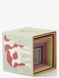 Kid's Concept Kuber papp 1-10 AIDEN - Stapelbara klossar|Barn Babyleksaker|Babyleksaker